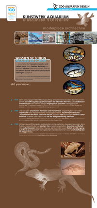 Aufsteller 100 Jahre Zoo-Aquarium Berlin